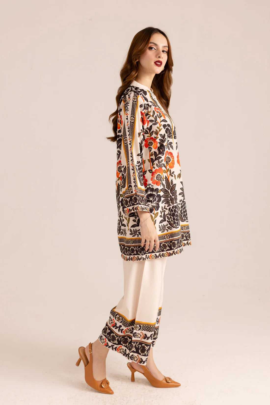 2 Pcs Trending Floral Digital Printed Orignal Shalmose Silk Suit